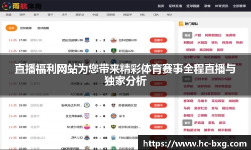直播福利网站为您带来精彩体育赛事全程直播与独家分析